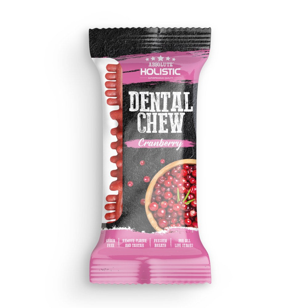 Absolute Holistic Cranberry Grain-Free Dental Dog Chew Treat 25g - Kohepets