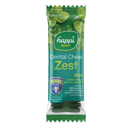 10 FOR $12: Happi Skippi (Doggy) Zest Mint 4 Inch Dental Dog Chew 25g - Kohepets