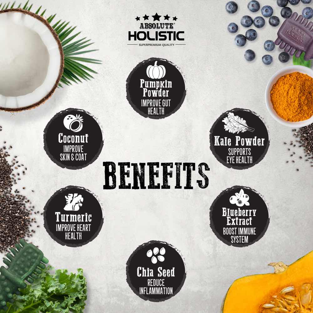 10 FOR $10: Absolute Holistic Boost Kale Grain-Free Dental Dog Chew 25g